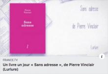 Sans adresse de Pierre Vinclair dans Un livre, un jour